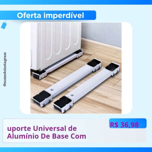 Suporte Universal de Alumínio com Rodinha