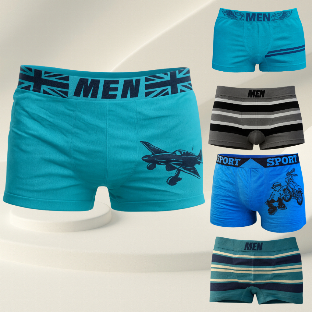 Cueca Boxer Infantil Juvenil Kit 5 ou 10 peças Microfibra